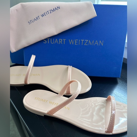 Designer Stuart Weitzman Sawyer Flat Sandals - Picture 2 of 4